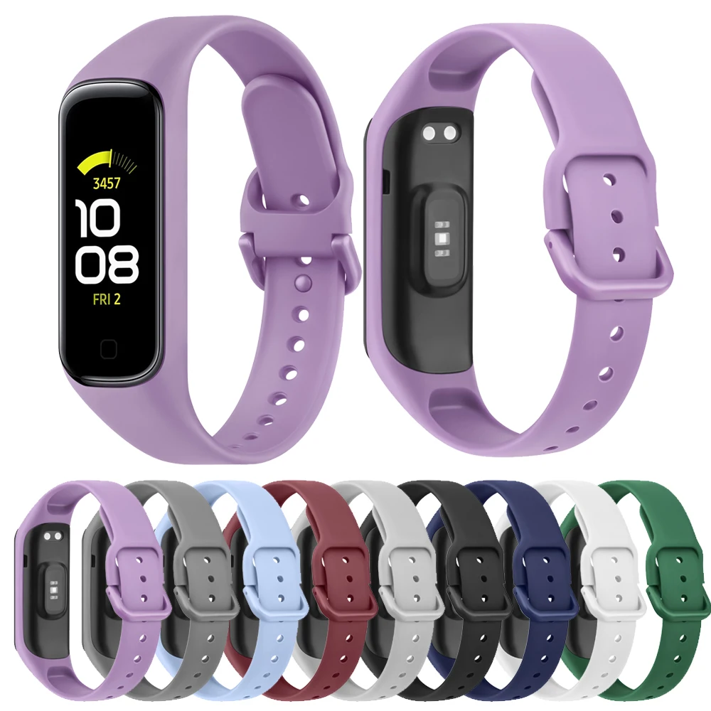 Silicone Band Replacement - สายรัดซิลิโคนอ่อนนุ่มสําหรับ Samsung Galaxy Fit 2 สายรัดข้อมือสําหรับ