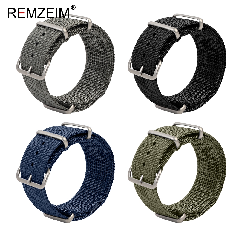 Nylon Nato Strap - ใหม่Ribbedไนลอนสายนาฬิกา 18 มม.20 มม.22 มม.นาฬิกาสายรัดอุปกรณ์เสริมสําหรับทหารนาฬิกาสร้อยข้อมือ