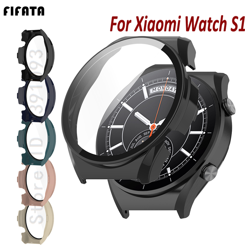 Xiaomi Smartwatch Accessories - เคสป้องกันกระจกหน้าจอสำหรับเสี่ยวมี่ วอทช์ เอส 1 สมาร์ทวอทช์ พีซี