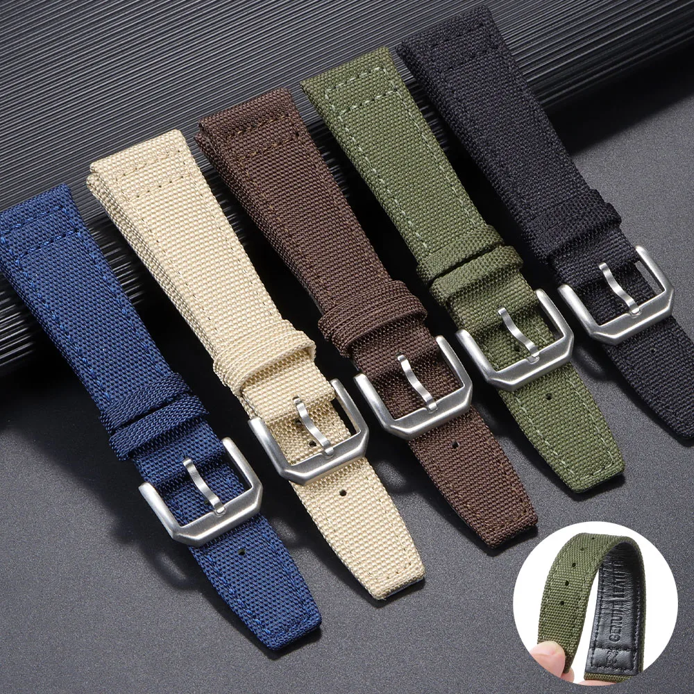 Nylon Nato Strap - ผ้าใบไนลอนสําหรับนาฬิกา IWC PILOT Watchband 20 มม.21