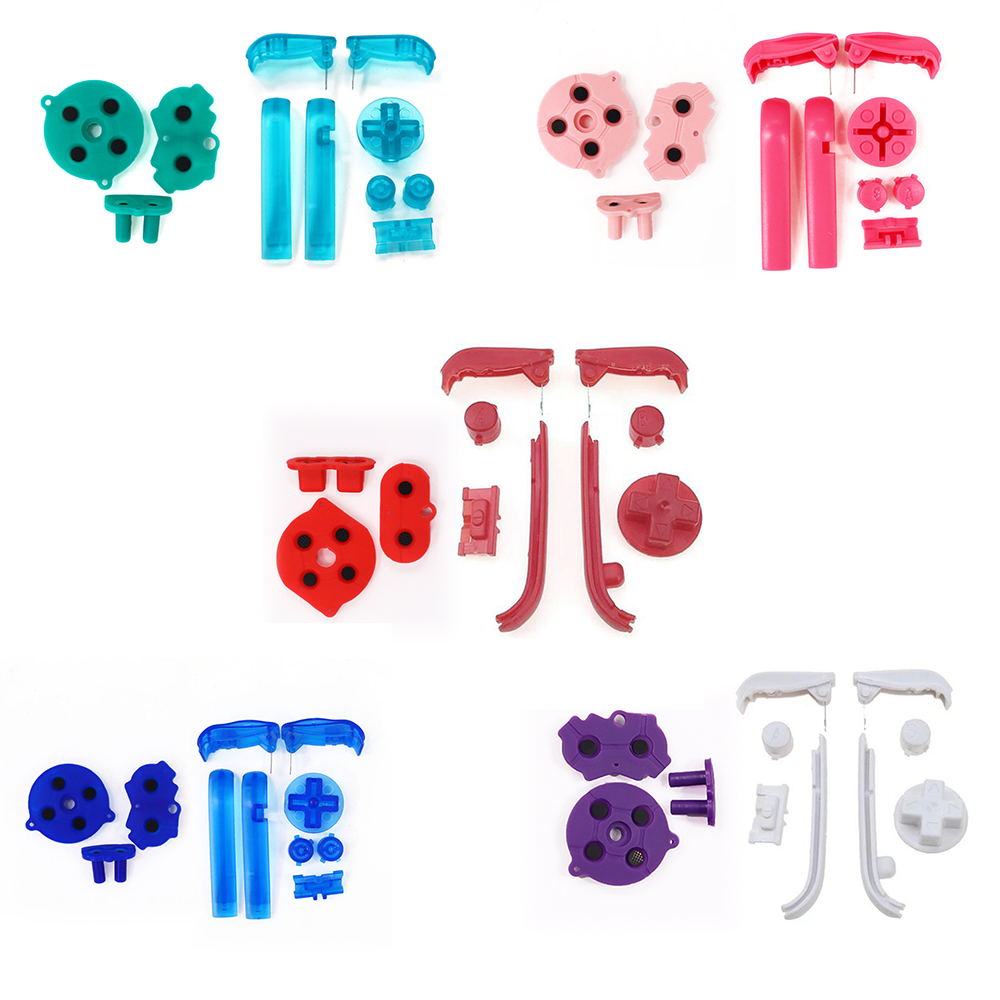 Silicone Band Replacement - 1 ชุดสำหรับ GBA เกมบอยแอดวานซ์ซิลิโคนนำไฟฟ้าแบบเปลี่ยนได้ยางแผ่น D สีสันสดใส