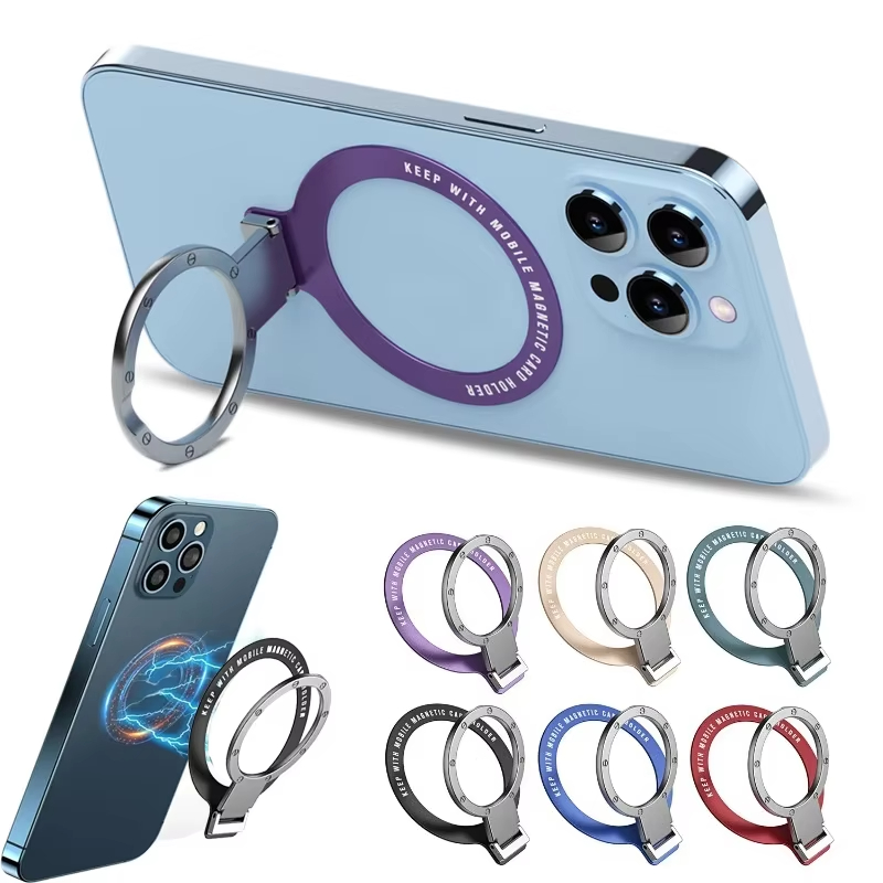 Magnetic Charging Stand - ที่ยึดโทรศัพท์แม่เหล็ก 360 องศา พร้อมวงแหวนแม่เหล็กสำหรับชาร์จไร้สาย Magsafe สำหรับ