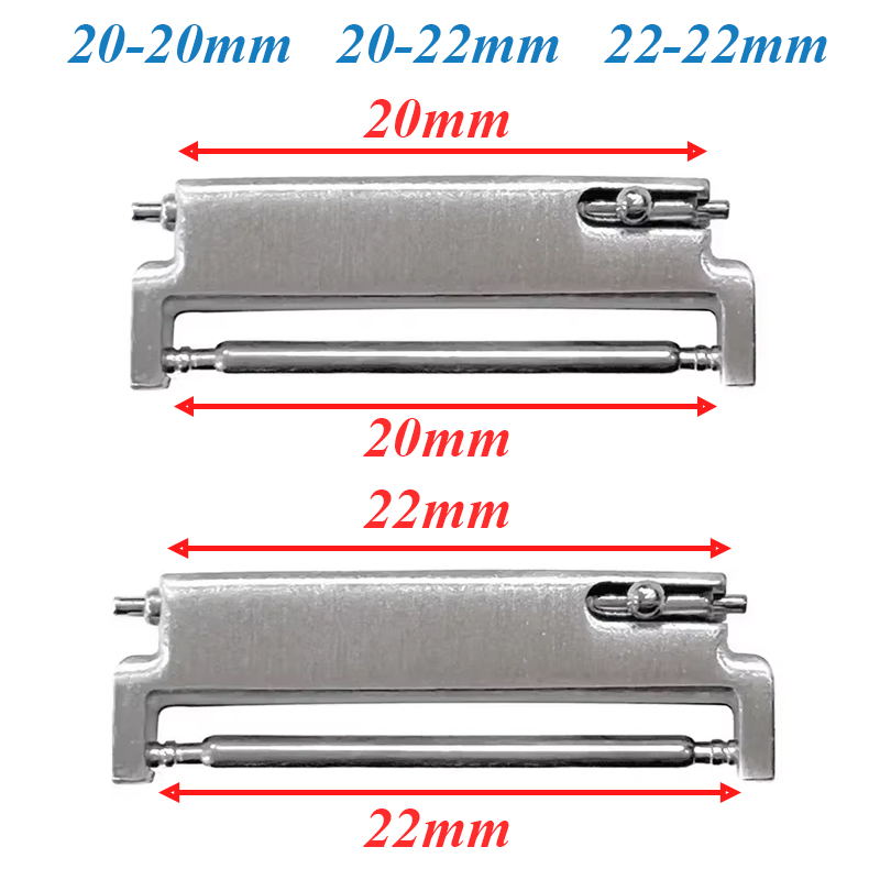Watch Band Connector - 2pcs นาฬิกาอะแดปเตอร์ 20 มม.ถึง 20 มม.22