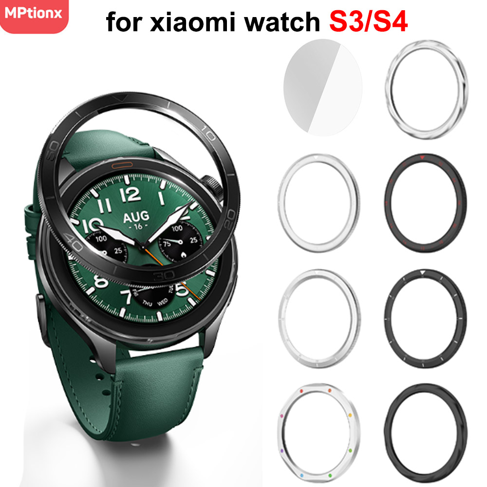 Xiaomi Smartwatch S3 Accessories - แหวนฝาโลหะสําหรับ Xiaomi นาฬิกา S4/S3 เปลี่ยนนาฬิกาสําหรับ Xiaomi