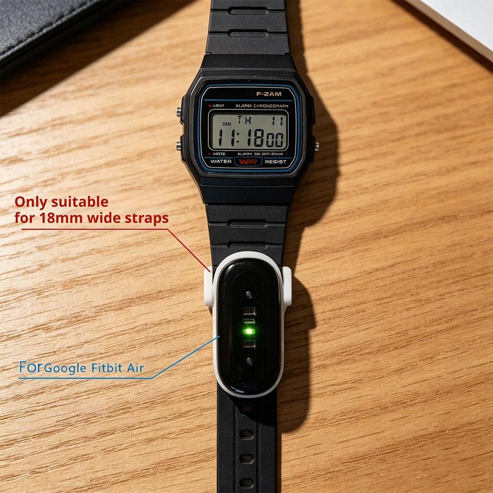 Watch Band Connector - ชุดสายนาฬิกาแบบคอมโบ (อะแดปเตอร์และตัวยึด) ใช้ได้กับอุปกรณ์เสริมสำหรับเปลี่ยนและปรับเปลี่ยนสาย Google Fitbit Air