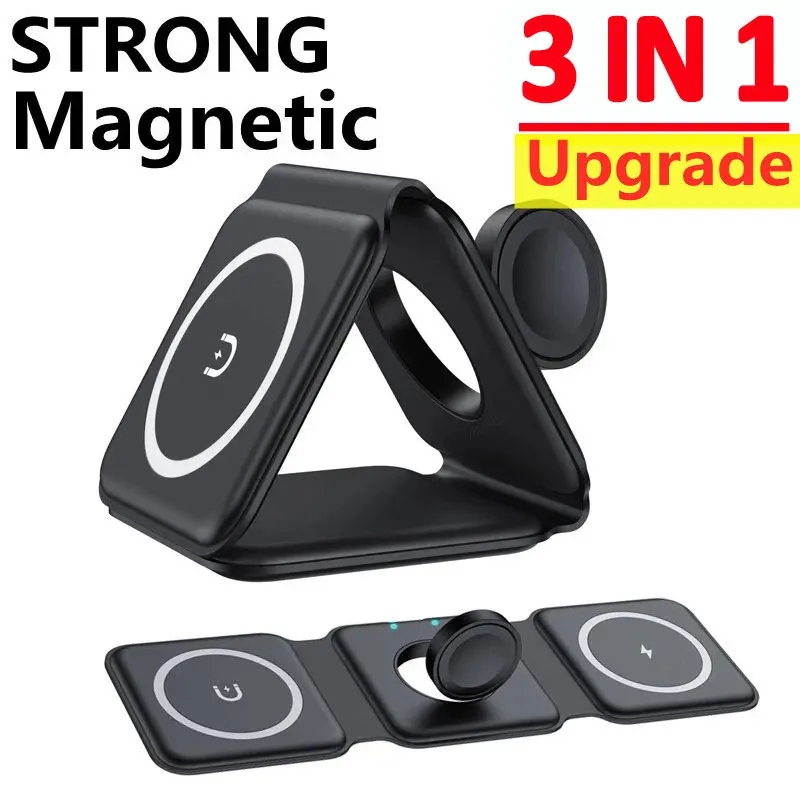 Smartwatch X12 - ใหม่ 3in1 แบบพับได้ Wireless Charger Pad