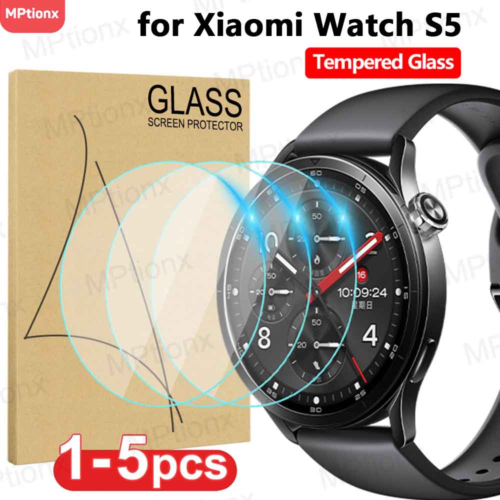 Xiaomi Smartwatch Accessories - กระจกนิรภัยสำหรับเสี่ยวมี่ วอทช์ เอส 5 สมาร์ทวอทช์ป้องกันหน้าจอทนทาน HD
