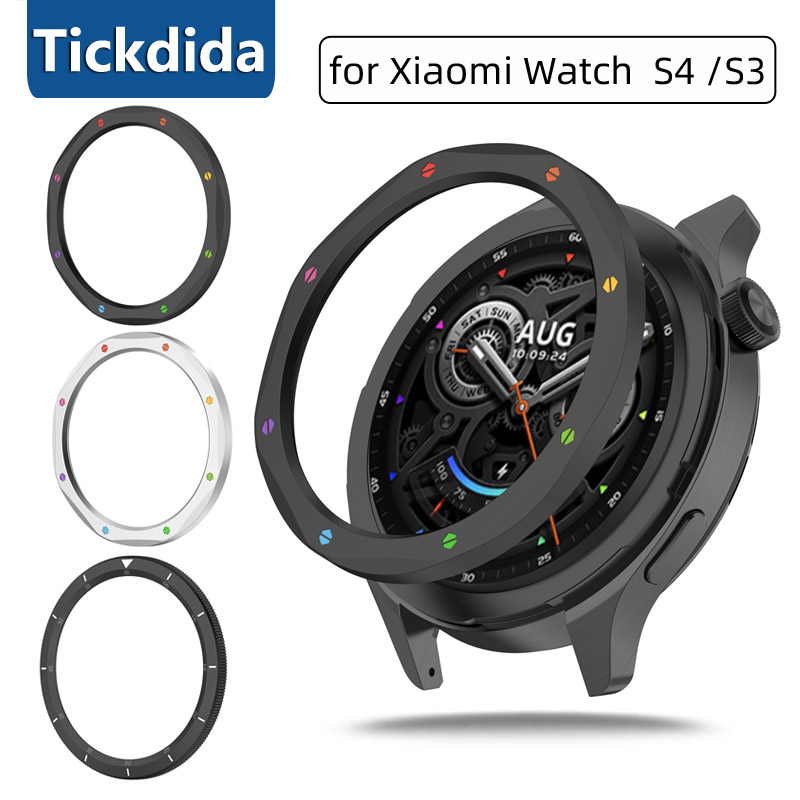 Xiaomi Smartwatch S3 Accessories - แหวนโลหะสําหรับ Xiaomi นาฬิกา S4 S3 ป้องกันฟิล์มนาฬิกาสําหรับนาฬิกา