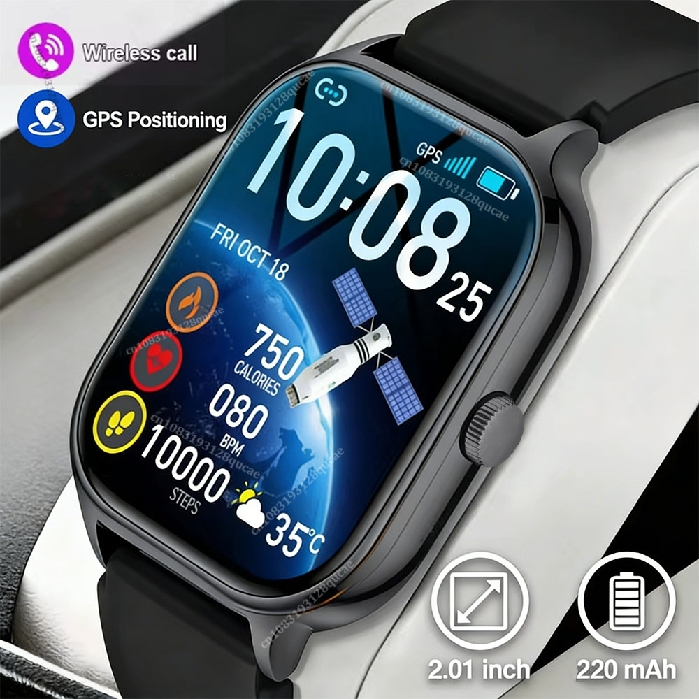 Smartwatch X12 - 2026 สมาร์ทวอทช์ แอนดรอยด์ ไอโอเอสโทรศัพท์ 2.01 นิ้วหน้าจอสีบลูทูธรับสายฟิตเนสนาฬิกาติดตามสมาร์ทวอทช์ผู้หญิงผู้ชายใหม่