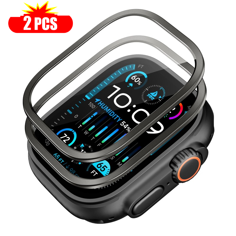 Smartwatch Watch Accessories For Women - กระจกนิรภัย 2 ชิ้น สำหรับ Apple Watch