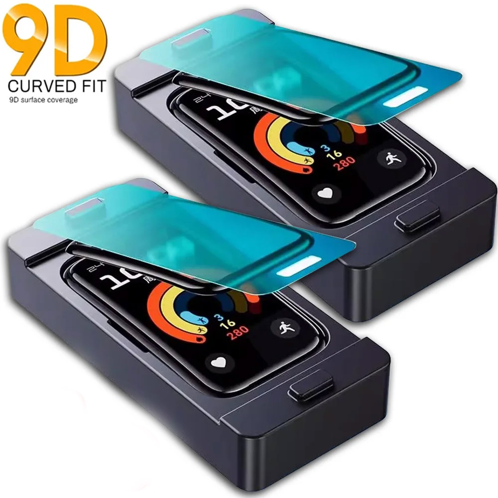 Smartwatch Band Accessories - ฟิล์มกันรอยหน้าจอแบบยืดหยุ่นสำหรับหัวเว่ยแบนด์ 8/9/10 ฟิล์มสมาร์ทวอทช์ป้องกันรอยขีดข่วนแบบ HD พร้อมอุปกรณ์เสริมชุดติดตั้งง่าย