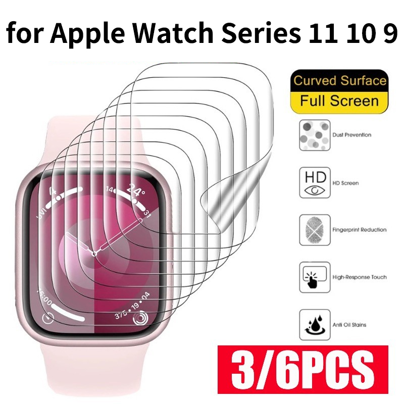 Smartwatch Case - 6 ชิ้นฟิล์มป้องกันหน้าจอสำหรับแอปเปิ้ลวอทช์ซีรีส์ 11 10 9 42