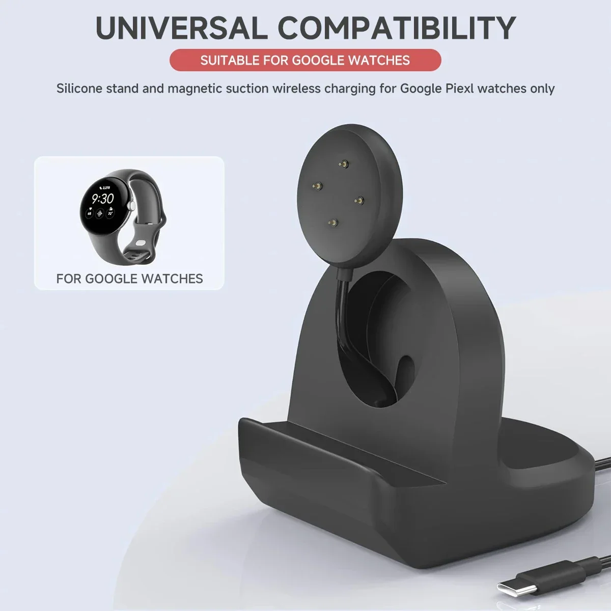 ซิลิโคนอ่อน Charger Cradle Doc - Watch Charging Dock บทวิจารณ์และราคา