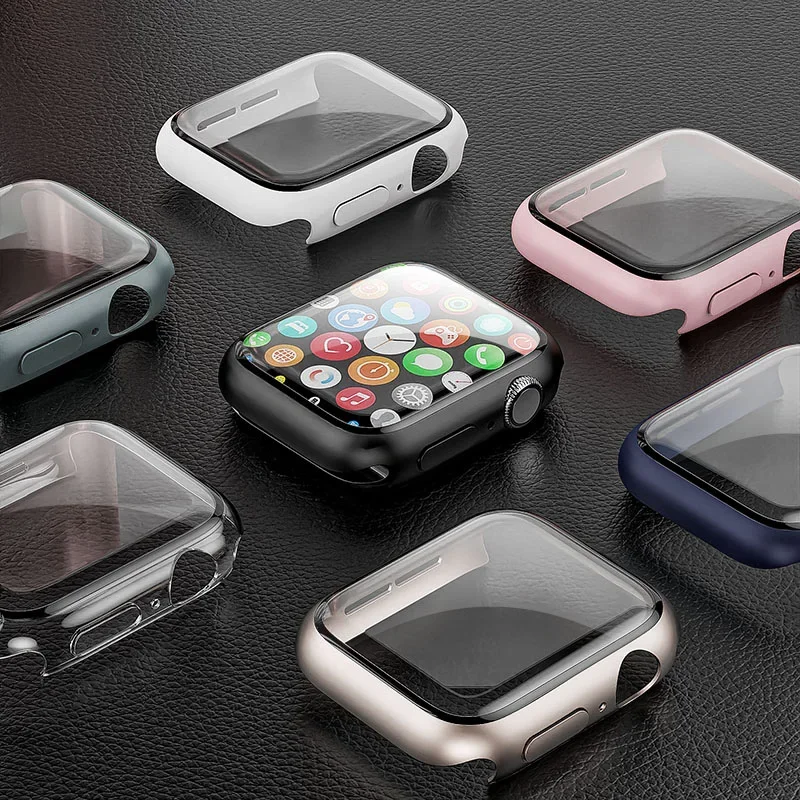 กระจกนิรภัย + ฝาครอบสําหรับ Ap - Smartwatch Band Accessories บทวิจารณ์และราคา
