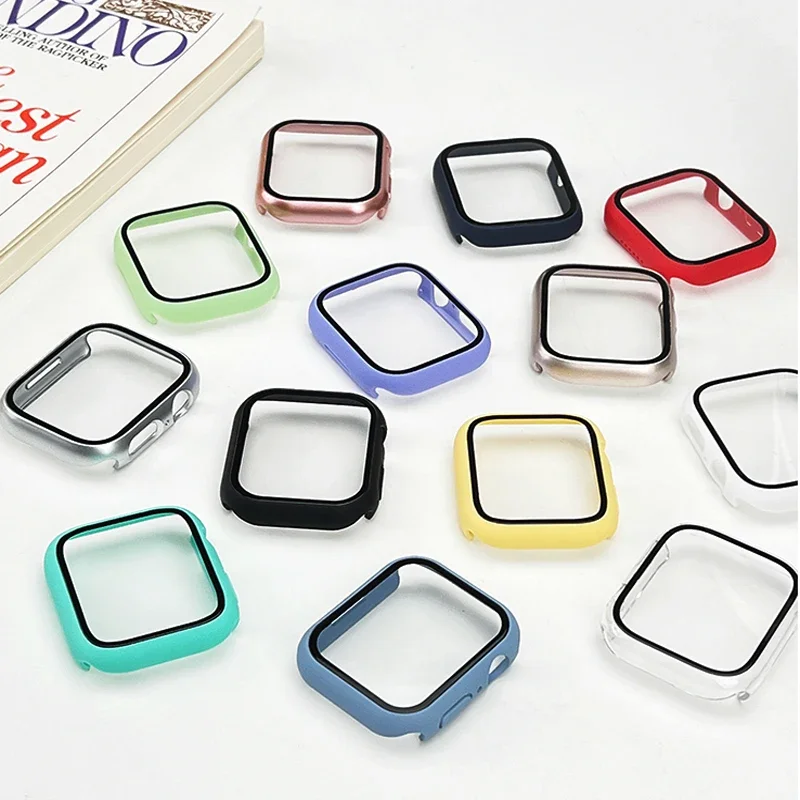 กระจกนิรภัย + ฝาครอบสําหรับ Ap - Smartwatch Band Accessories บทวิจารณ์และราคา
