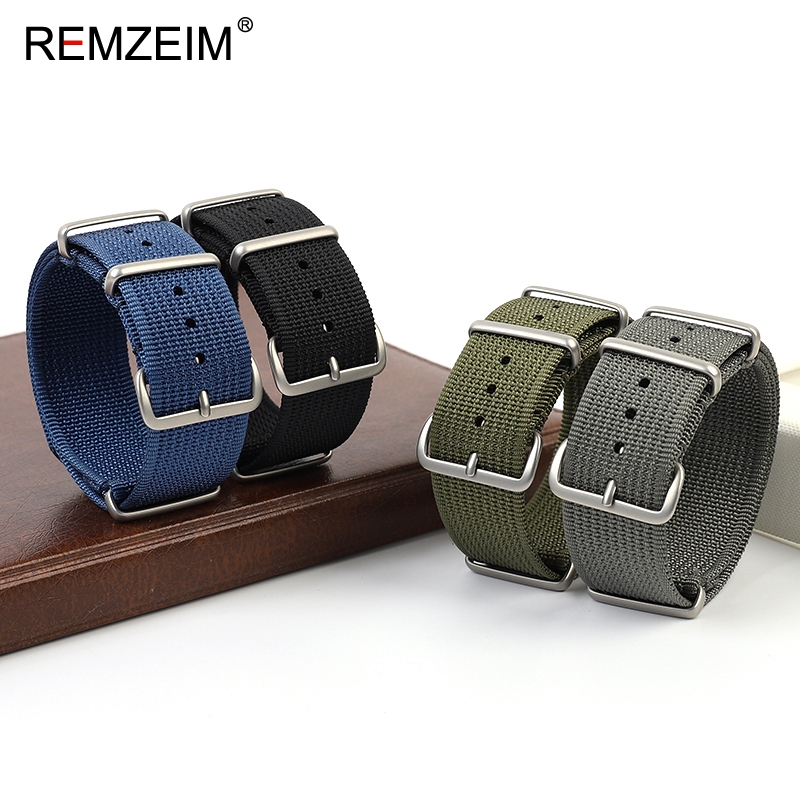 ใหม่Ribbedไนลอนสายนาฬิกา 18 มม - Nylon Nato Strap บทวิจารณ์และราคา