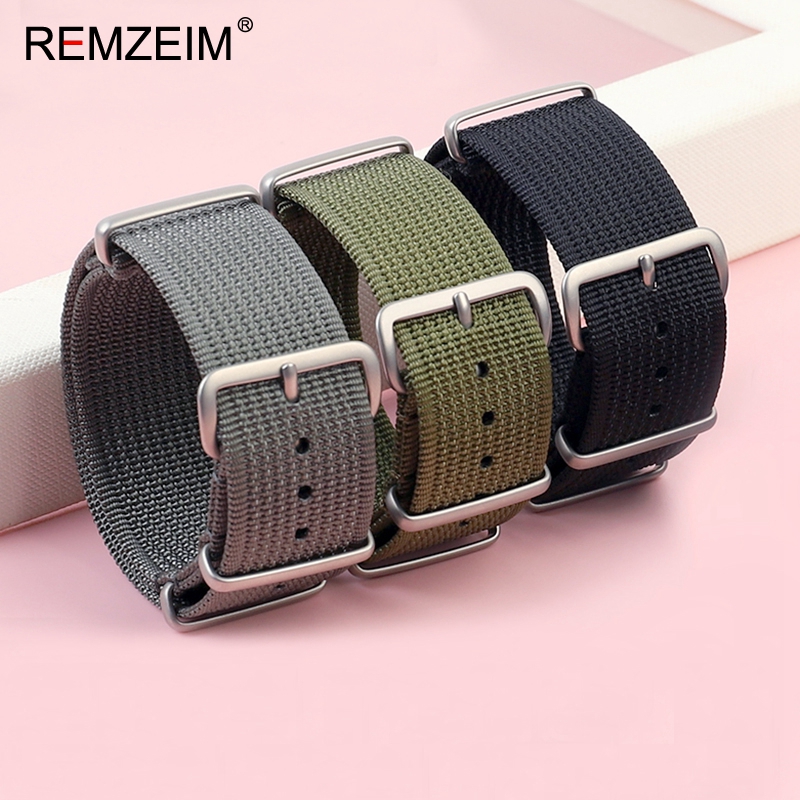 ใหม่Ribbedไนลอนสายนาฬิกา 18 มม - Nylon Nato Strap บทวิจารณ์และราคา