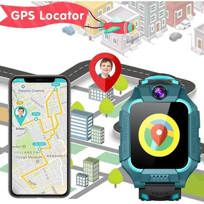 เด็กใหม่นาฬิกาสมาร์ท SOS นาฬิก - Smartwatch Id บทวิจารณ์และราคา