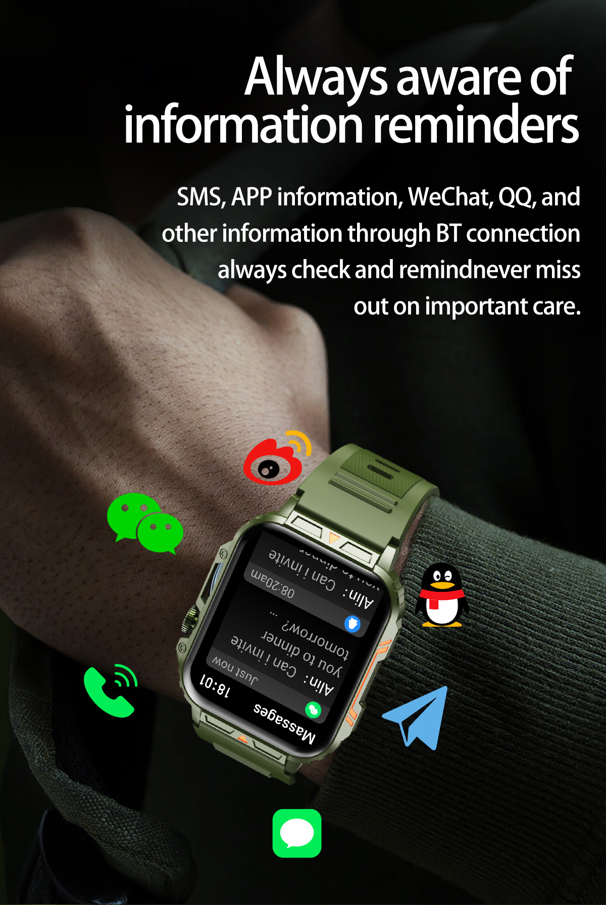 1.91สมาร์ทวอทช์สำหรับผู้ชาย, ส - Smartwatch Face บทวิจารณ์และราคา