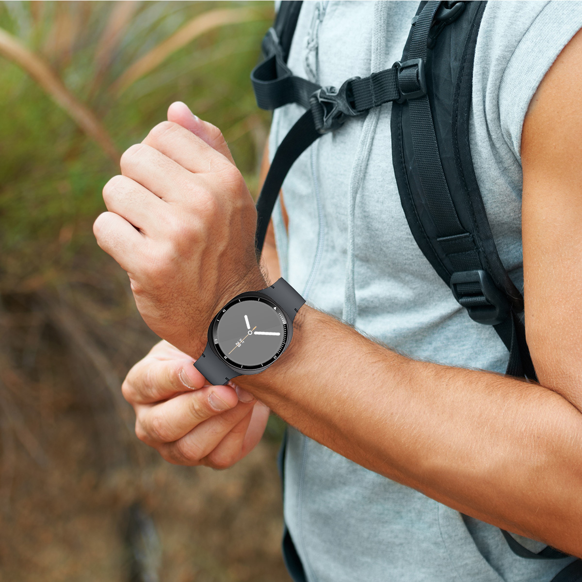 กระจกนิรภัย + ฝาครอบพีซีสำหรับ - Samsung Smartwatch Accessories บทวิจารณ์และราคา