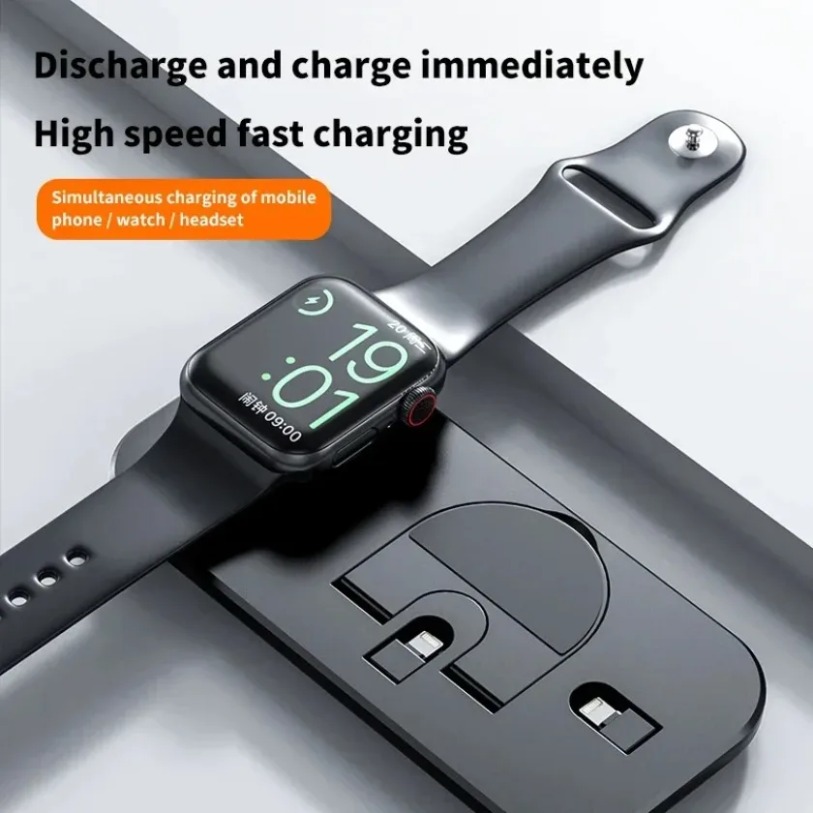 แท่นชาร์จไร้สาย 3 in 1 สำหรับ  - Smartwatch X12 บทวิจารณ์และราคา