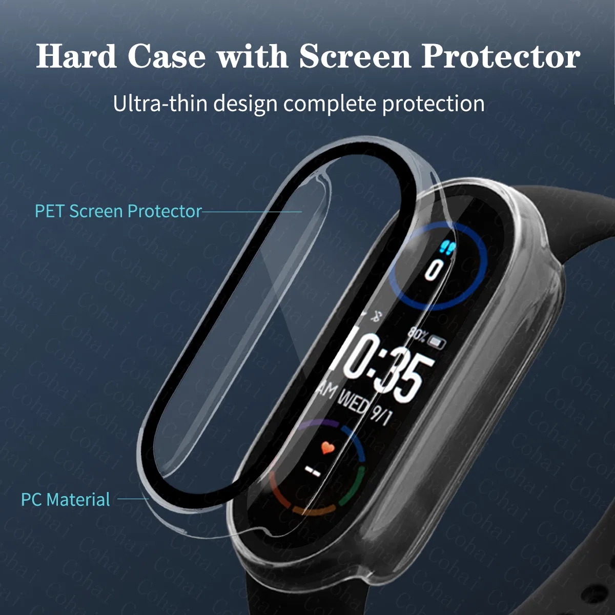 2in1 กรณีป้องกันหน้าจอสําหรับ  - Xiaomi Smartwatch Accessories บทวิจารณ์และราคา