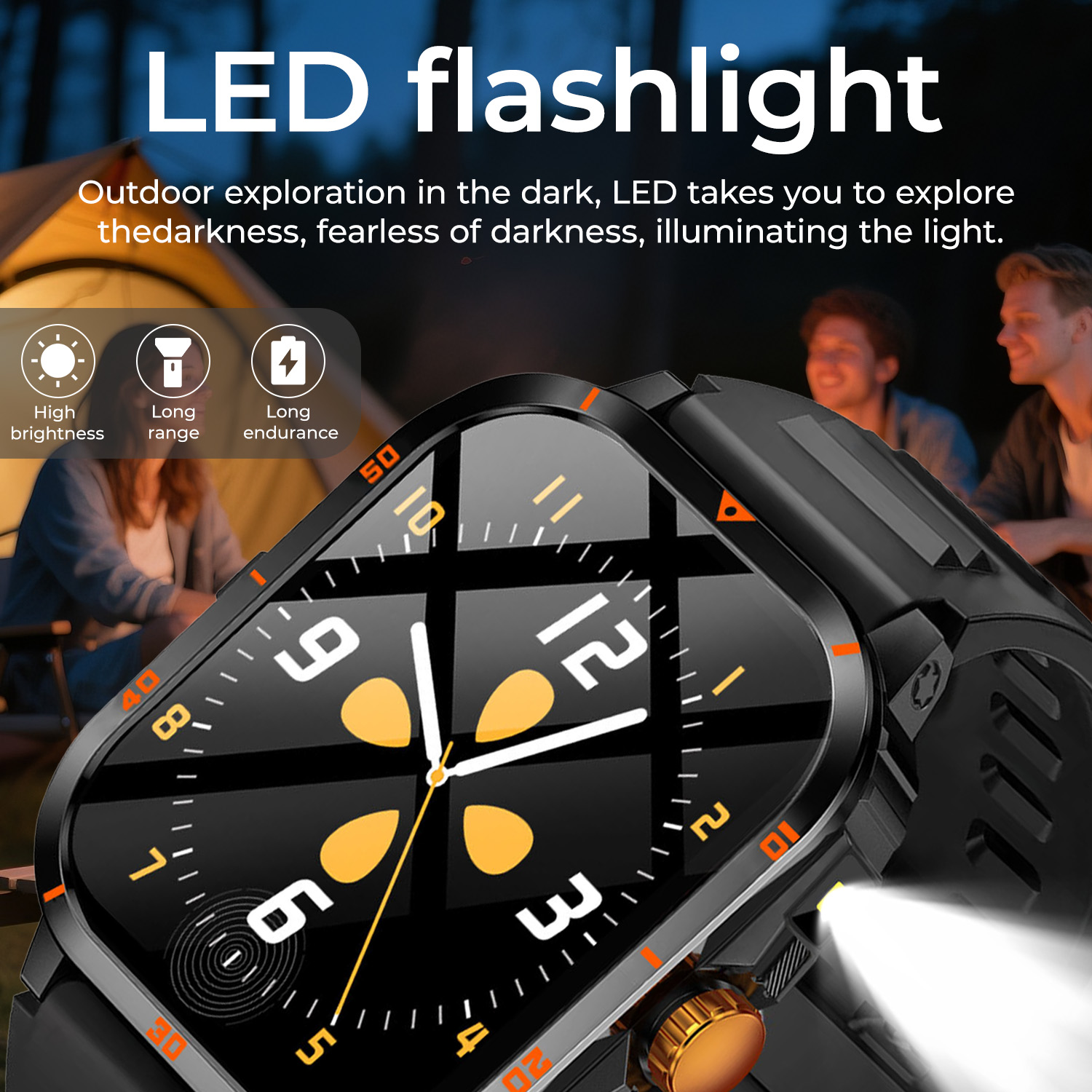 2025 ใหม่สมาร์ทวอทช์ทหาร 2.01  - Smartwatch X12 บทวิจารณ์และราคา