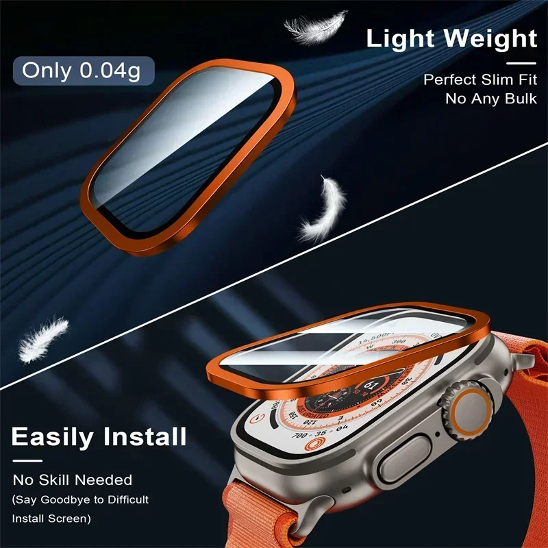 2PCS กระจกนิรภัยสําหรับ Apple  - Smartwatch Watch Accessories For Women บทวิจารณ์และราคา