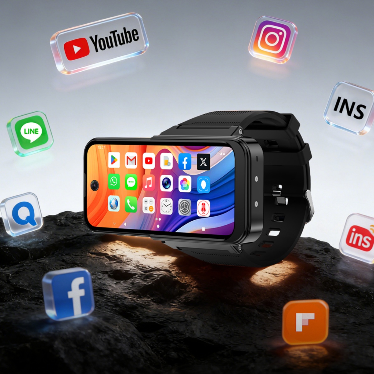 สมาร์ทวอทช์โทรศัพท์ RAM 8GB RO - Smartwatch Face บทวิจารณ์และราคา
