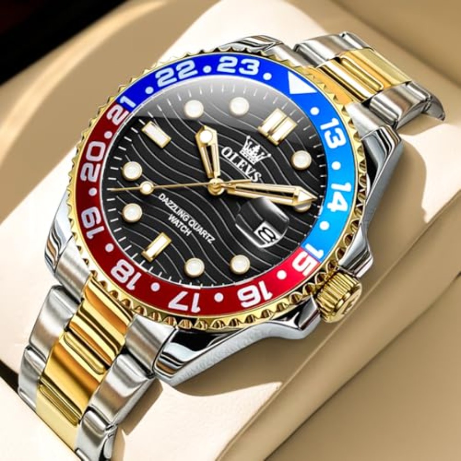 OLEVS นาฬิกาข้อมือผู้ชาย หรูหร - Smartwatch Face บทวิจารณ์และราคา