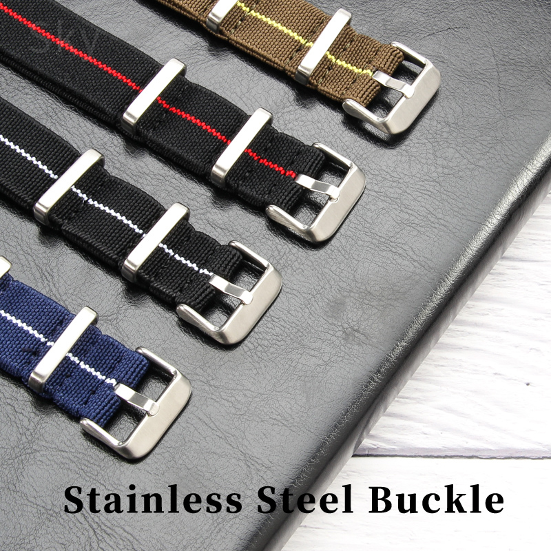60's กองทัพฝรั่งเศสสายนาฬิกาสํ - Nylon Nato Strap บทวิจารณ์และราคา