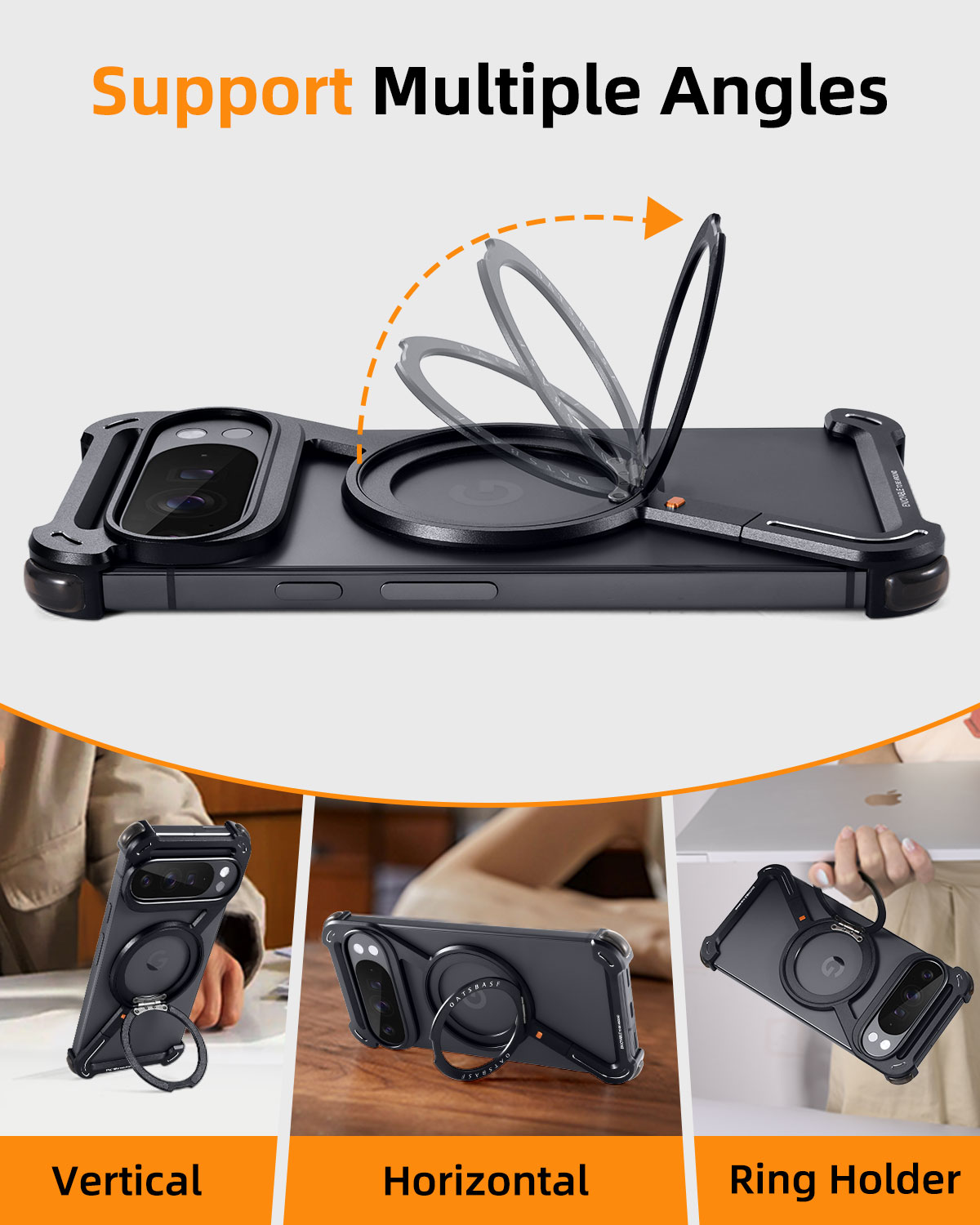 เคสโทรศัพท์โลหะโอ๊ตบาสฟสำหรับก - Magnetic Charging Stand บทวิจารณ์และราคา