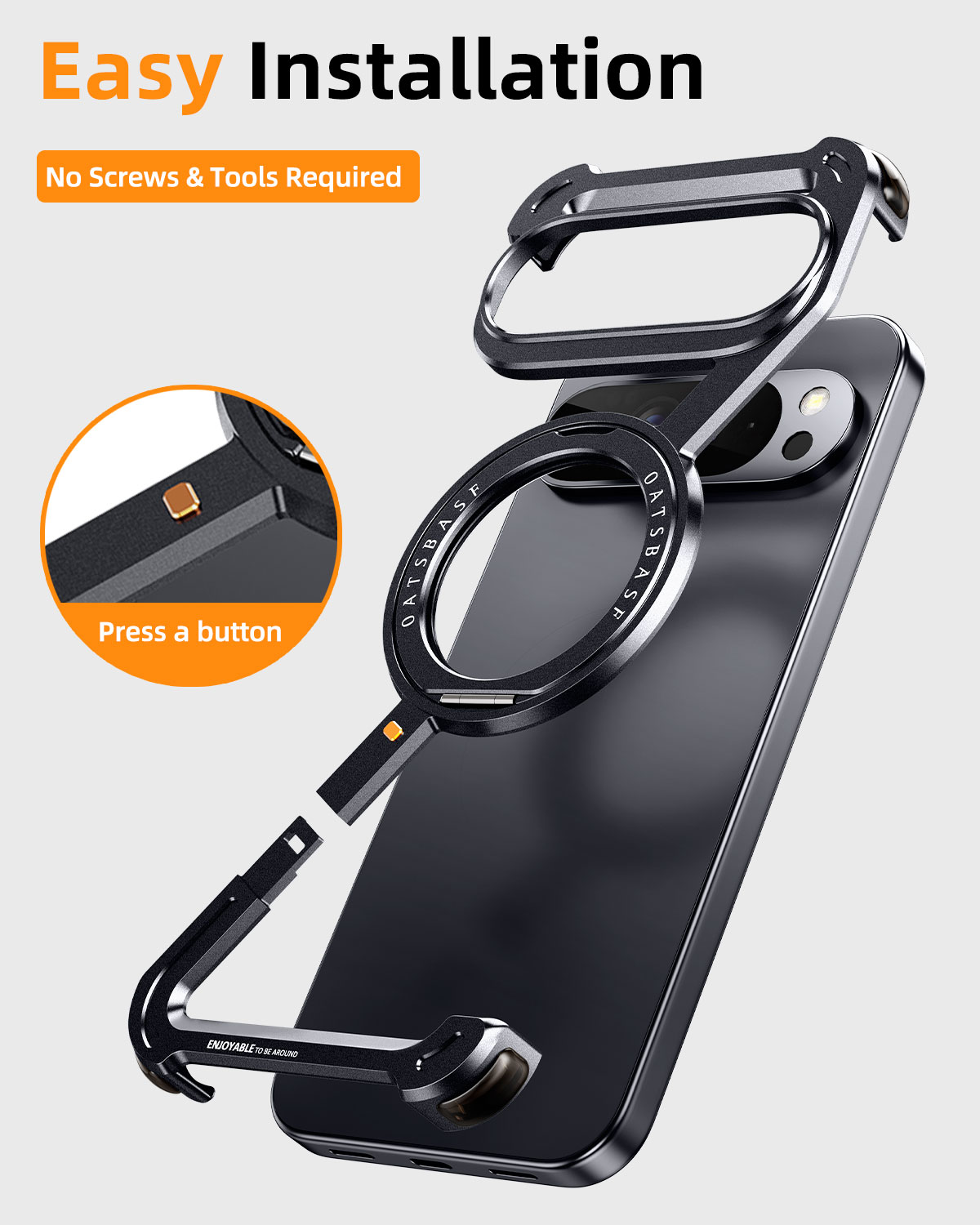 เคสโทรศัพท์โลหะโอ๊ตบาสฟสำหรับก - Magnetic Charging Stand บทวิจารณ์และราคา