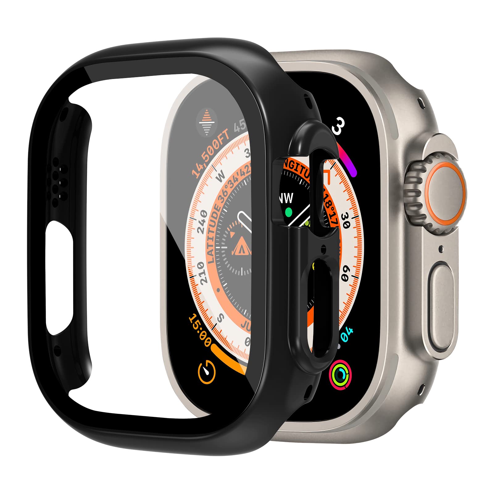 กระจก+เคสสำหรับแอปเปิ้ลวอทช์อั - Smartwatch Band Accessories บทวิจารณ์และราคา