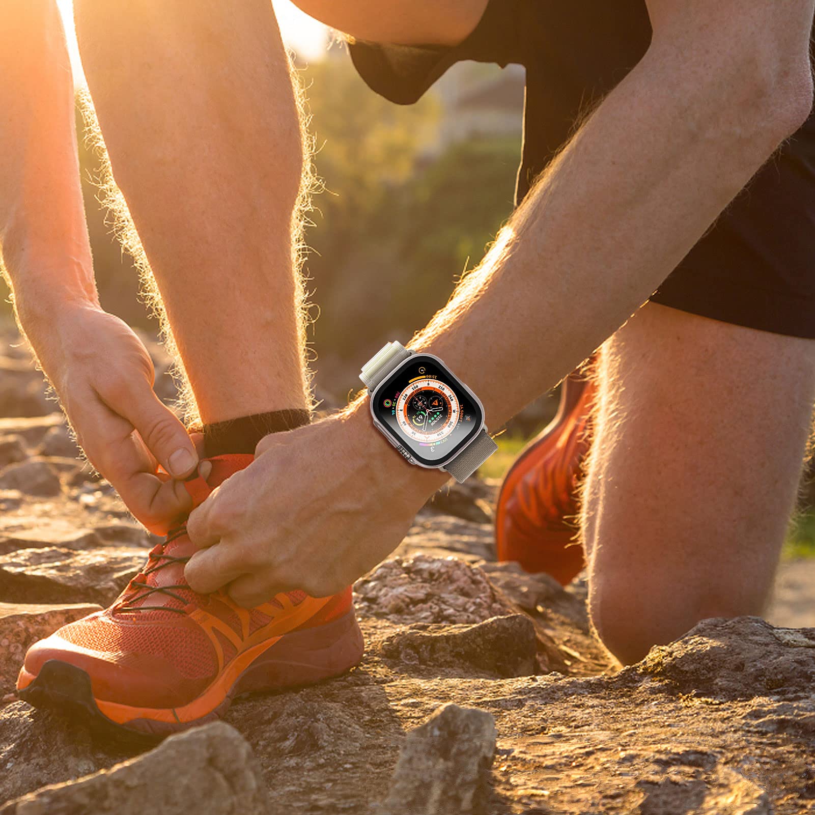 กระจก+เคสสำหรับแอปเปิ้ลวอทช์อั - Smartwatch Band Accessories บทวิจารณ์และราคา
