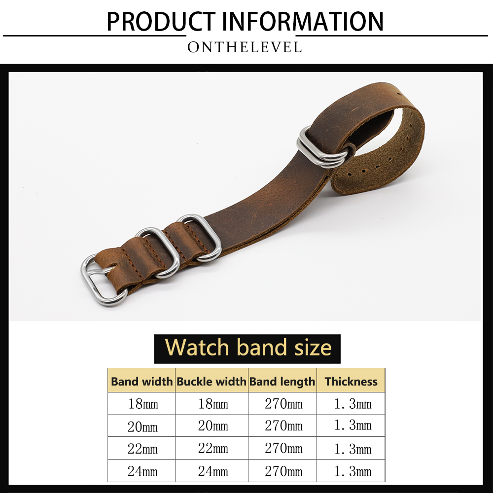 นาฬิกาหนังแท้ 18 มม.20 มม.22 ม - Nylon Nato Strap บทวิจารณ์และราคา