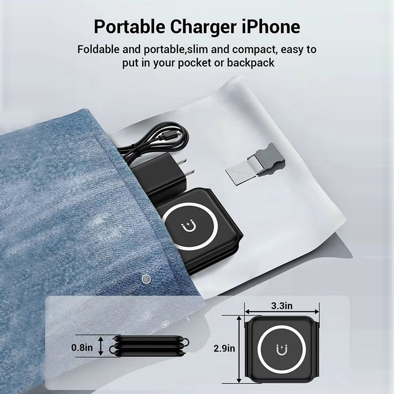 ที่ชาร์จไร้สายแบบพับได้แม่เหล็ - Watch Charger Cable บทวิจารณ์และราคา