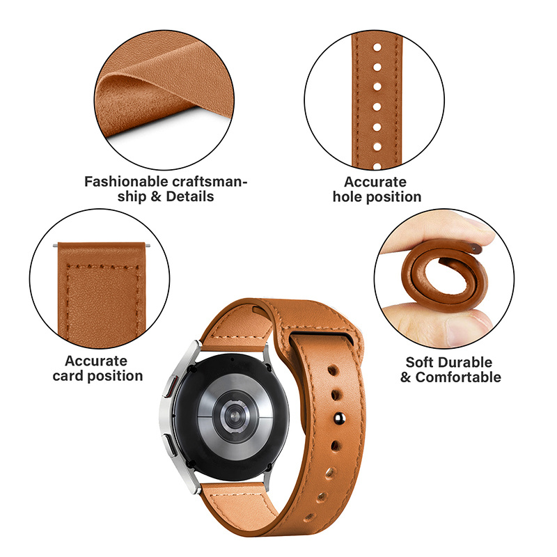 สายนาฬิกาหนังสําหรับ Samsung G - Titan Smartwatch Accessories บทวิจารณ์และราคา