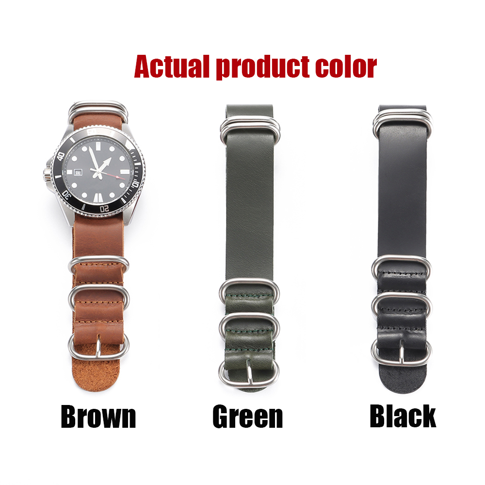 นาฬิกาหนังแท้วินเทจ 18 มม.20 ม - Nylon Nato Strap บทวิจารณ์และราคา