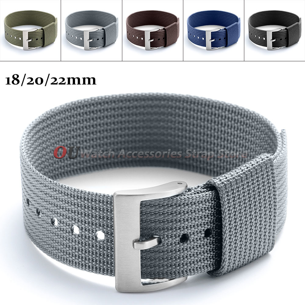 18 มม. 20 มม. 22 มม. สายนาฬิกา - Nylon Nato Strap บทวิจารณ์และราคา