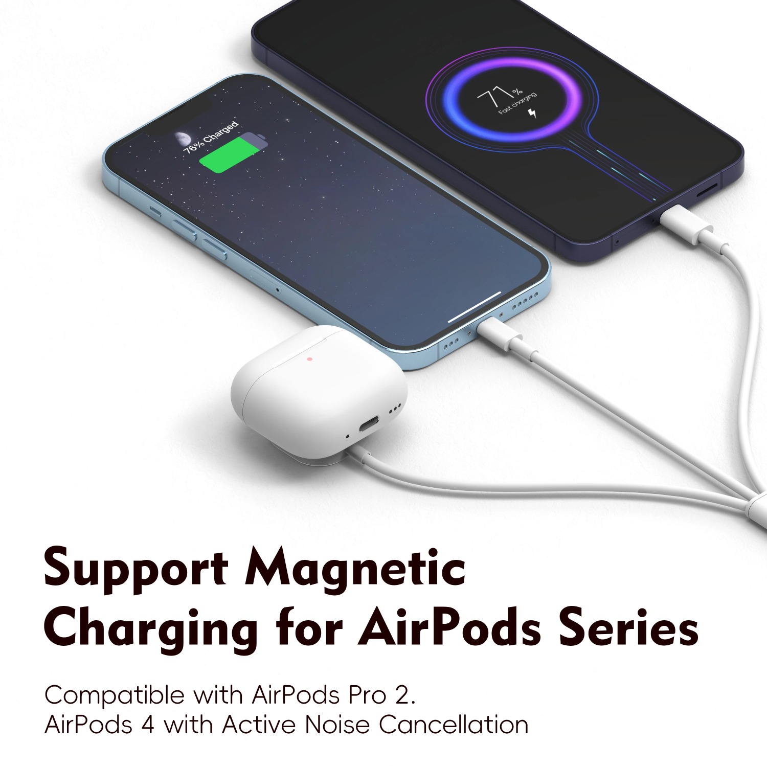 สายชาร์จแม่เหล็ก 3 in 1 สำหรับ - Watch Charger Cable บทวิจารณ์และราคา
