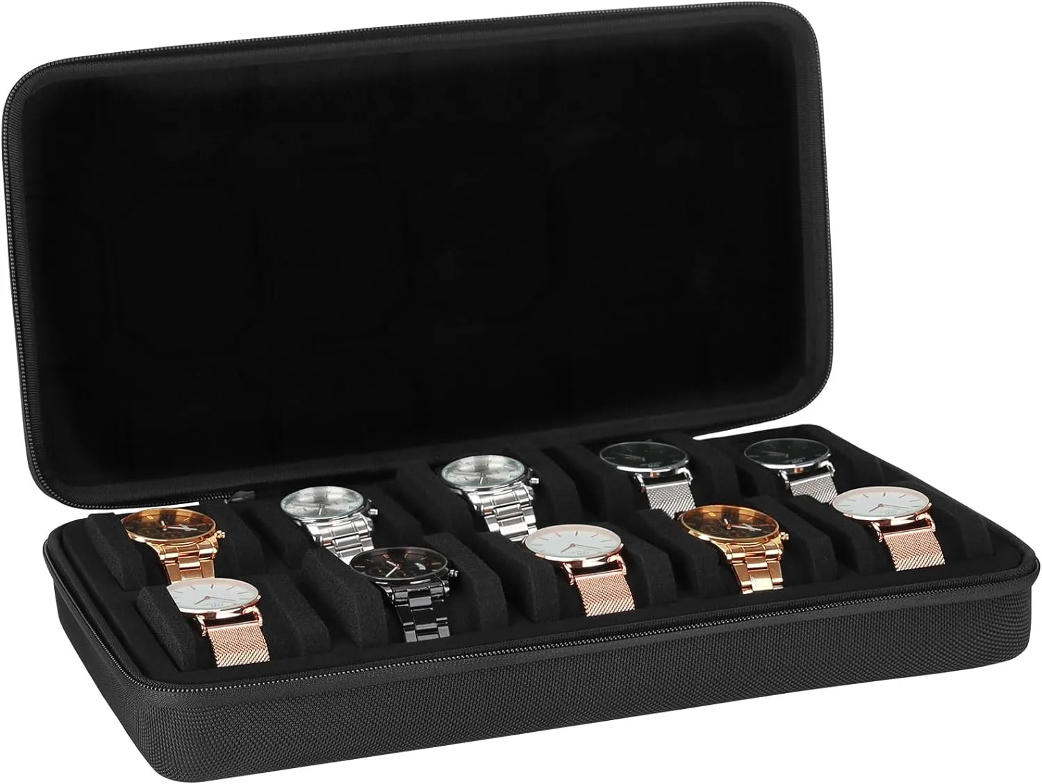 10 ช่องใส่กล่องนาฬิกาแบบพกพาซิ - Smartwatch Id บทวิจารณ์และราคา