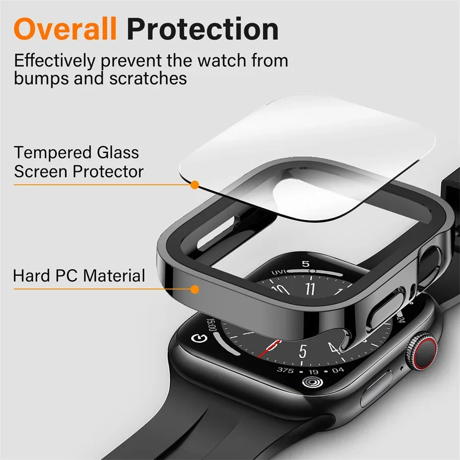 แก้ว + ฝาครอบสําหรับ Apple Wat - Smartwatch Watch Accessories For Women บทวิจารณ์และราคา