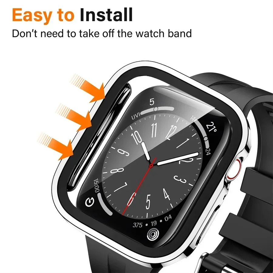 แก้ว + ฝาครอบสําหรับ Apple Wat - Smartwatch Watch Accessories For Women บทวิจารณ์และราคา