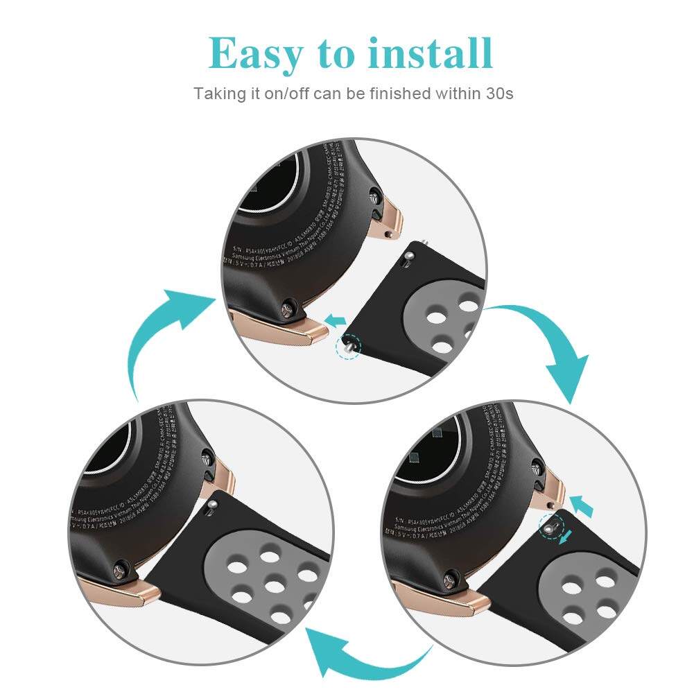 สายนาฬิกาสำหรับ Samsung Galaxy - Xiaomi Smartwatch S3 Accessories บทวิจารณ์และราคา