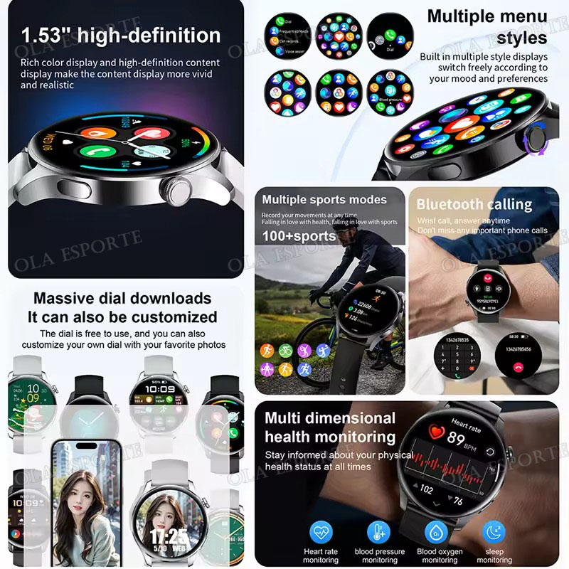สมาร์ทวอทช์รุ่นใหม่สำหรับผู้ชา - Smartwatch Face บทวิจารณ์และราคา