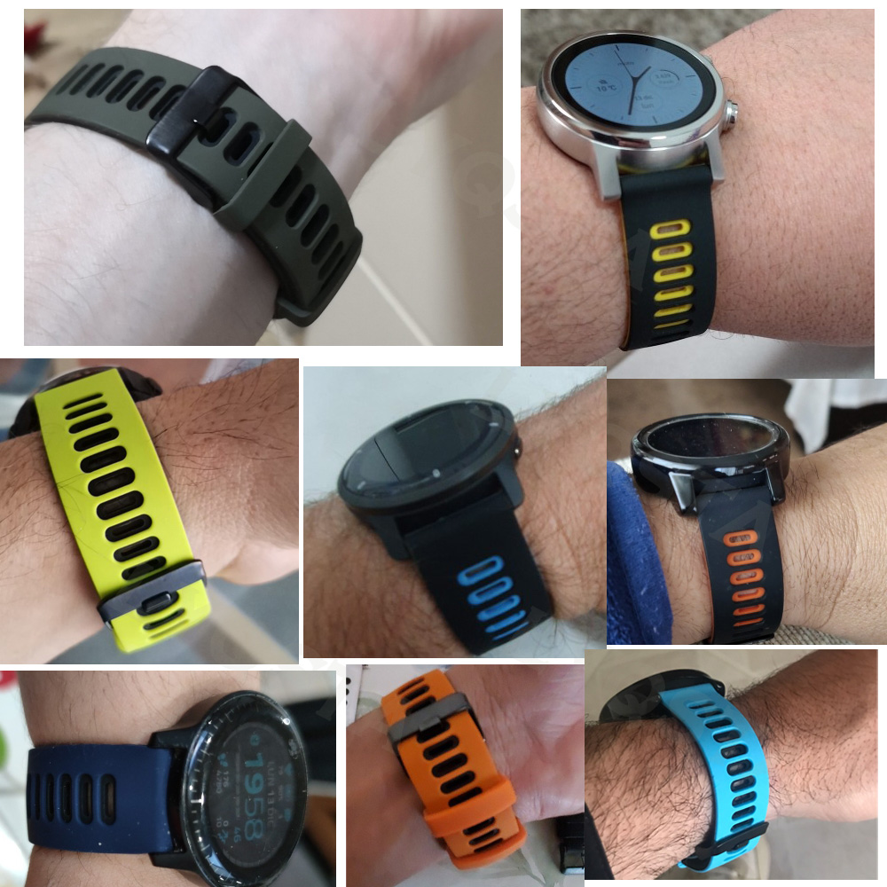 สายนาฬิกาซิลิโคนนิ่ม22มม. สำหร - Xiaomi Smartwatch S3 Accessories บทวิจารณ์และราคา