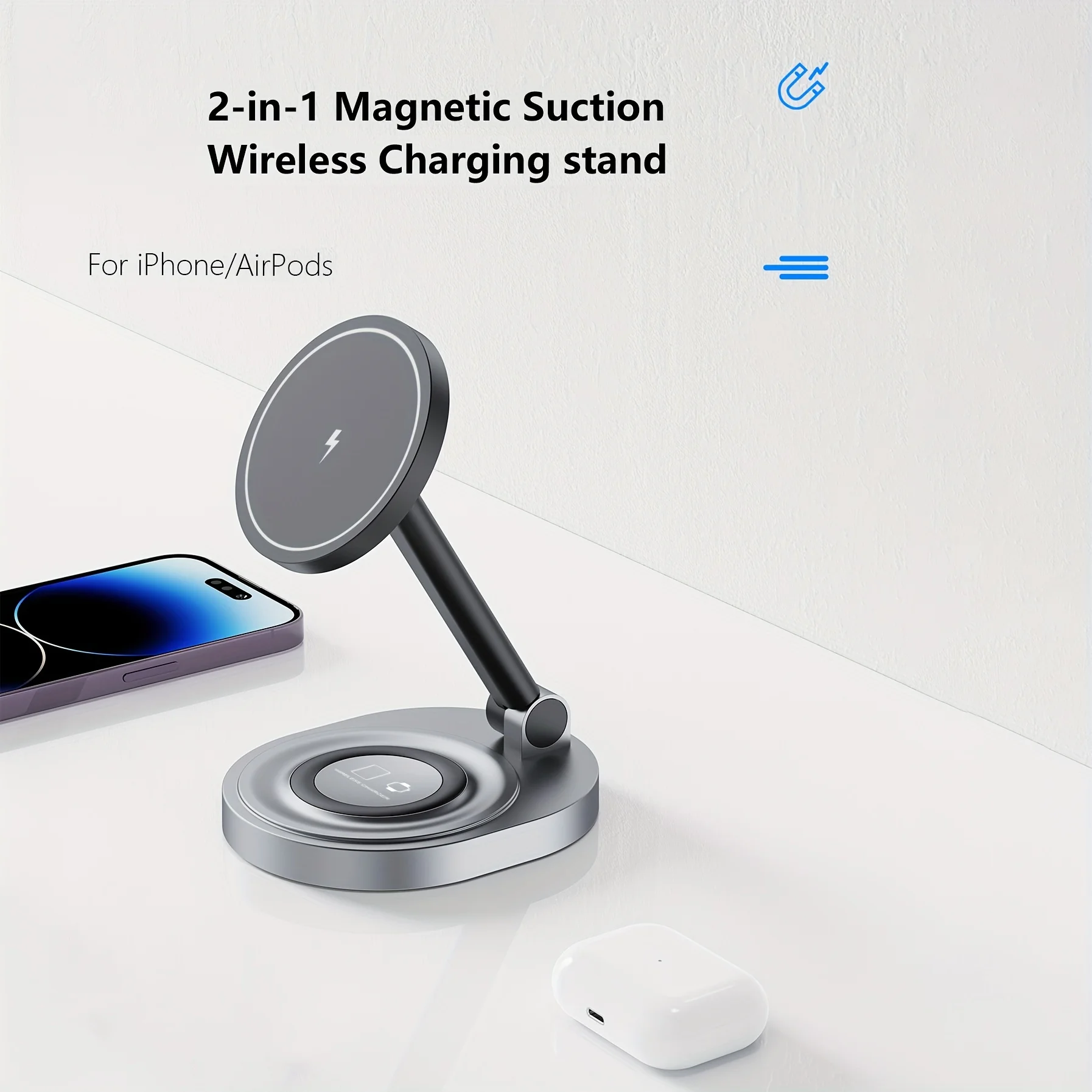 2 In 1 Magnetic Wireless Charg - Watch Charger Cable บทวิจารณ์และราคา