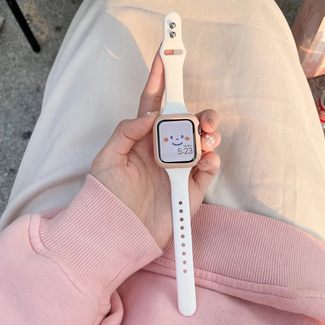 สายซิลิโคนบางสําหรับ Apple Wat - Smartwatch Watch Accessories For Women บทวิจารณ์และราคา