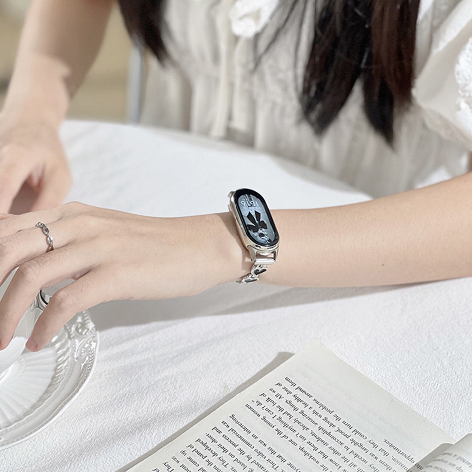 สายรัดข้อมือโลหะลายหัวใจแฟชั่น - Xiaomi Smartwatch Accessories บทวิจารณ์และราคา